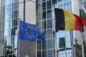 Vue extérieur du Parlement européen à Bruxelles